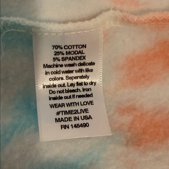 NWT Electric & Rose Valley Sweatshirt Rosey Pacific Dew XS - Picture 4 of 4